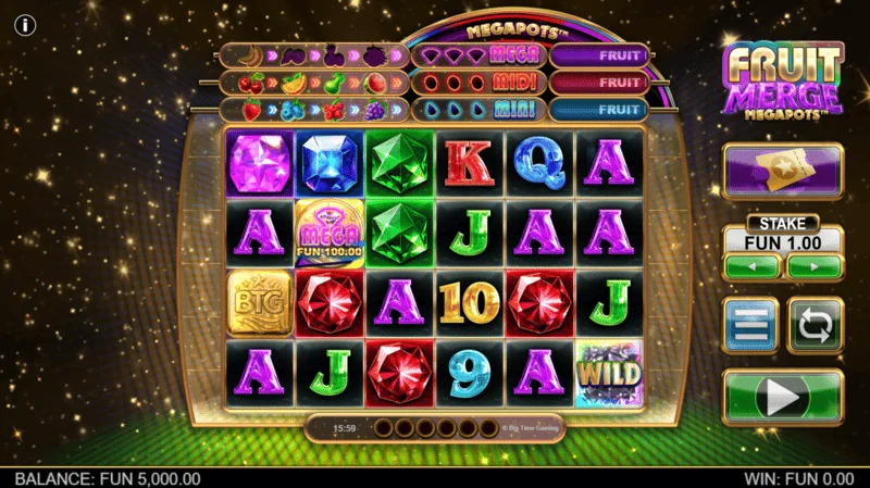 Fruit Merge Megapots - tổng quan các cuộn